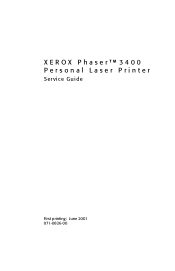 Xerox 3400N Service Guide