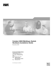 Cisco WS-C3550-12G Hardware Installation Guide