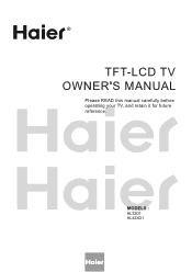 Haier HL42XD1a User Manual