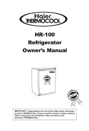 Haier HR-100 User Manual