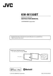 JVC KW-M150BT Instruction Manual America