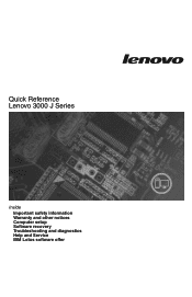Lenovo J105 (English) Quick reference guide