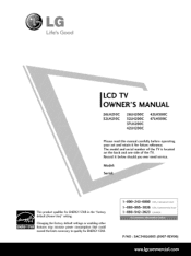 LG 42LH200C Owners Manual