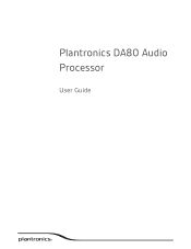 Plantronics DA80 DA80 User guide