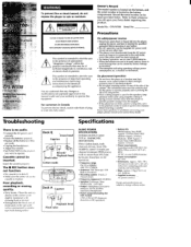 Sony CFS-W338 Operating Instructions  (primary manual)