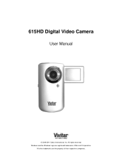 Vivitar DVR 615HD Camera Manual