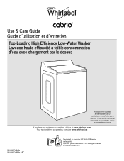 Whirlpool WTW7000DW Use & Care Guide