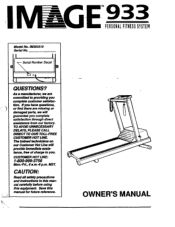 Image Fitness 933 Treadmill English Manual