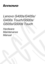 Lenovo G400s Touch Laptop Hardware Maintenance Manual - Notebook