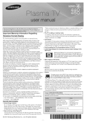 Samsung PN51E450A1F User Manual Ver.1.0 (English)