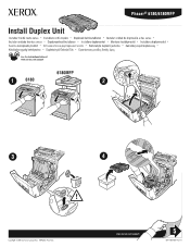 Xerox 6180MFP Instruction Sheet - Install Duplex Unit