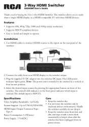 Audiovox DH3HSM User Guide