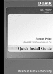 D-Link DWL-7230AP Quick Installation Guide