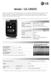 LG UN610 Owner's Manual