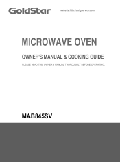 LG MAB845SV Owner's Manual