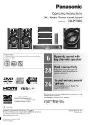 Panasonic SAPT665 Dvd Home Theater Sound System