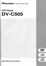 Pioneer DV-C505 Operating Instructions