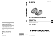 Sony DCR-SR68 Operating Guide