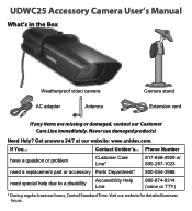 Uniden UDWC25 English Owners Manual