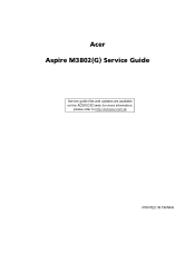 Acer Aspire M3802 Service Guide