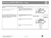 HP LaserJet M2727 HP LaserJet M2727 MFP - Copy Tasks