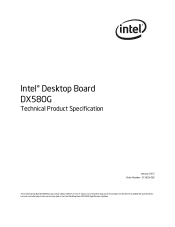 Intel DX58OG Product Specification