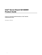 Intel S815EBM1 Product Guide