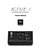 JBL M-Patch Active-1 Active-1 Owners Manual
