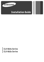 Samsung CLX-8640ND Installation Guide Ver.1.01 (English)