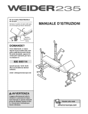 Weider 325 Bench Italian Manual
