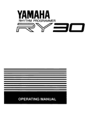 Yamaha RY30 Owner's Manual (image)