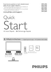 Philips 50PFL3908 Quick start guide