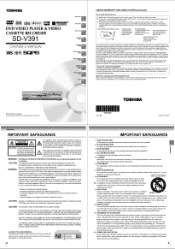 Toshiba SD-V391 Owners Manual