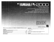 Yamaha R-2000 Owner's Manual