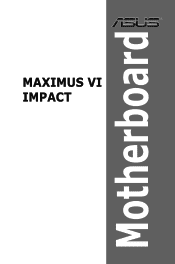 Asus MAXIMUS VI IMPACT MAXIMUS VI IMPACT User's Manual