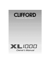 Clifford XL1000 Owners Guide
