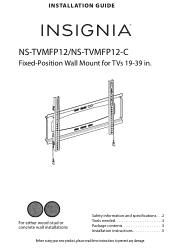 Insignia NS-TVMFP12 User Manual (English)