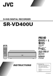 JVC SR-VD400US Instruction Manual