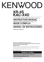 Kenwood XR-4S Owner's Manual (pdf)