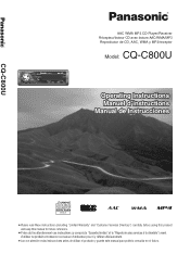 Panasonic CQC800U CQC800U User Guide