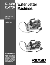 Ridgid KJ-1350 Owners Manual