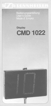 Sennheiser CMD 1022 Instructions for Use