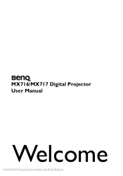 BenQ MX717 DLP Projector User Manual