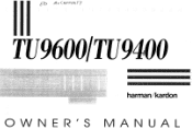Harman Kardon TU9600 Owners Manual