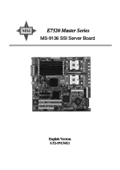 MSI E7520 User Manual