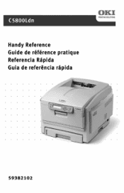 Oki C5800Ldn C5800 Handy Reference Guide (English, Fran栩s, Espa?ol, Portugu鱩