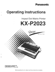 Panasonic KX P2023 24-pin Narrow Prtr