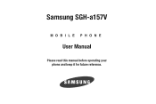 Samsung SGH-A157V User Manual At&t Wireless Sgh-a157v Pocket Ve English User Manual Ver.mh6_f3_ac (English(north America))