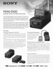 Sony PMWRX50 Brochure (PMW-RX50 XDCAM(R) XAVC Portable Recorder Brochure)