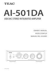 TEAC AI-501DA AI-501DA Owner's Manual